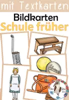 Vorschau - Präsentationen/Tafelbilder - Schule früher und heute - Bildkarten / Tafelmaterial - Deckblatt
