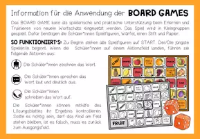 Vorschau - Spiele - Fruit - Vocabulary Board Game - Seite 1