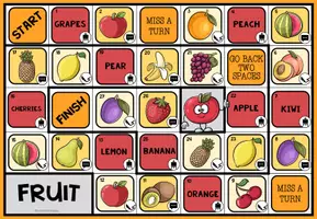 Vorschau - Spiele - Fruit - Vocabulary Board Game - Seite 2