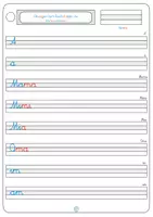 Vorschau - Arbeitsblätter - Schreibschrift Aa - Seite 1