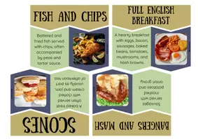Vista previa - Tarjetas / Manipulativos - BRITISH FOOD: MATCHING GAME - página 2