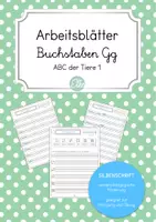 Vorschau - Arbeitsblätter - Schreibschrift Gg - Deckblatt