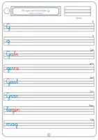 Vorschau - Arbeitsblätter - Schreibschrift Gg - Seite 1