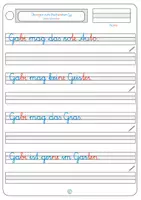Vorschau - Arbeitsblätter - Schreibschrift Gg - Seite 2