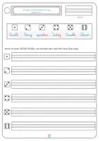 Vorschau - Arbeitsblätter - Schreibschrift Qu, Cc, Yy - Seite 3