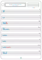 Vorschau - Arbeitsblätter - Schreibschrift Ww - Seite 1