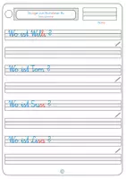 Vorschau - Arbeitsblätter - Schreibschrift Ww - Seite 2