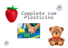 Vista previa - Tarjetas / Manipulativos - completa estas imagens com plasticina - Portada
