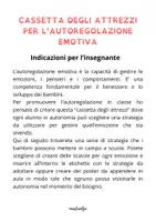 anteprima - Materiale di supporto/inclusione - Autoregolazione emotiva- cassetta degli attrezzi - Pagina 1