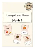 Vorschau - Spiele - Lesespiel: Herbst (Kl. 1/2) - Deckblatt