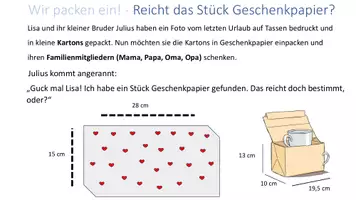 Vorschau - Stundenentwürfe - Oberflächeninhalt eines Quaders - Problemorientiert - Seite 1