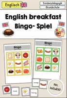 Vorschau - Spiele - English breakfast (Frühstück in England) Bingo Spiel - Englisch - Deckblatt