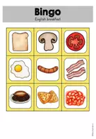 Vorschau - Spiele - English breakfast (Frühstück in England) Bingo Spiel - Englisch - Seite 3