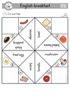 Vorschau - Arbeitsblätter - English breakfast (Frühstück in England) Himmel und Hölle Spiel - Englisch - Seite 3