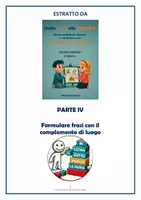 anteprima - Esercizi - Parte 4 "Dalla Caa alle parole: il complemento di luogo" - Pagina di copertina