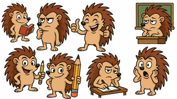 Vorschau - selbst erstellte Cliparts/Grafiken - Igel (33 Varianten) - Seite 2
