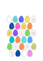 anteprima - Esercizi - Alfabeto da Completare con Uova Pasquali! - Pagina di copertina
