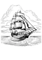 Vorschau - Mal- und Bastelvorlagen - Segelschiff Kunst Ausmalbilder ausmalen Zwischendurch - Seite 2