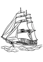 Vorschau - Mal- und Bastelvorlagen - Segelschiff Kunst Ausmalbilder ausmalen Zwischendurch - Seite 3