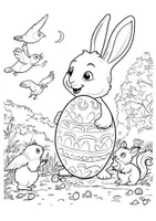 Vorschau - Mal- und Bastelvorlagen - Ostern Ostereier Ausmalbilder Osterhase ausmalen Zwischendurch - Seite 2