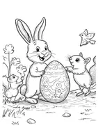 Vorschau - Mal- und Bastelvorlagen - Ostern Ostereier Ausmalbilder Osterhase ausmalen Zwischendurch - Seite 3