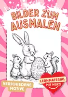 Vorschau - Mal- und Bastelvorlagen - Kunst Ostereier Ausmalbild Kunstidee Osterhase Ausmalbilder Ostern - Deckblatt