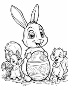 Vorschau - Mal- und Bastelvorlagen - Kunst Ostereier Ausmalbild Kunstidee Osterhase Ausmalbilder Ostern - Seite 3