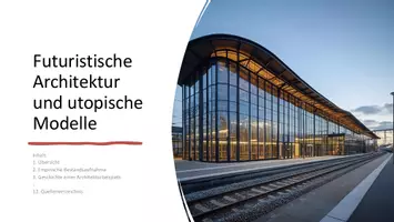 Vorschau - Präsentationen/Tafelbilder - Unterrichtseinstieg: Futuristischen Architektur - Deckblatt