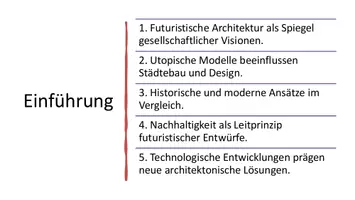 Vorschau - Präsentationen/Tafelbilder - Unterrichtseinstieg: Futuristischen Architektur - Seite 1