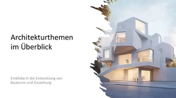 Vorschau - Präsentationen/Tafelbilder - Architektur & Geschichte der Funktionsarchitektur (z.B. Bahnhof, Oper, Justizgebäude) - Deckblatt