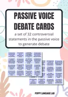 Aperçu - Cartes d'exercices - Cartes de Débat à la Voix Passive - Page de couverture