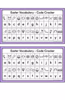Vista previa - Hojas de trabajo - Easter Vocabulary - Puzzle Task Cards - página 1
