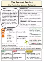 Vorschau - Arbeitsblätter - The Present Perfect - Merkblatt/ Übersichtsposter - Seite 2