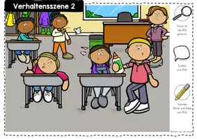 Vorschau - Arbeitsblätter - Materialpaket - Mini-Wimmelbilder zum Thema Schule - Seite 3