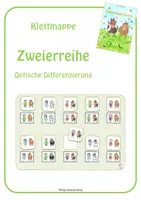 Vorschau - Fördermaterial/Inklusion - Klettmappe "Zweierreihe" - optische Differenzierung - Deckblatt