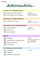 Vorschau - Unterrichtsreihen - Standbohrmaschine Arbeitsplan - Seite 2