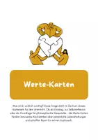 Vorschau - Bildkarten - Werte-Karten - Deckblatt