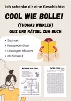 Vorschau - Arbeitsblätter - Cool wie Bolle (Thomas Winkler): Quiz und Rätsel zum Buch - Deckblatt