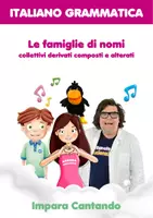 anteprima - Schede informative - Le famiglie di nomi - grammatica - schede con canzone - Pagina di copertina