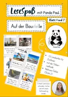 Vorschau - Fördermaterial/Inklusion - Auf der Baustelle, Lesekarten für Erstleser (Silbenmethode), Nr. 015 - Deckblatt