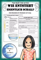 Vorschau - Arbeitsblätter - Schallentstehung – Schwingungen sichtbar machen | Physik Akustik mit Experiment - Deckblatt