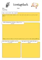 Vorschau - Arbeitsblätter - Lerntagebuch Projektarbeit - Deckblatt
