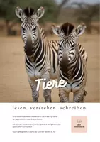 Vorschau - Arbeitsblätter - Magazin Leseheft Kurztexte Arbeitsheft Leichte Sprache Tiere - Deckblatt