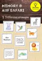 Vorschau - Spiele - Memory® Safari Tiere. Lesespiel - Deckblatt