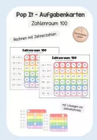 Vorschau - Fördermaterial/Inklusion - Pop-It Aufgabenkarten - Zehnerzahlen (ZR 100) - Deckblatt