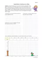 Vorschau - Arbeitsblätter - Übungsaufgaben QUADRATISCHE FUNKTIONEN (Allgemeine Form) - Seite 1