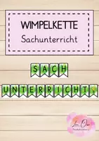 Vorschau - Poster - Wimpelkette für den Sachunterricht - Deckblatt
