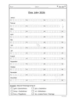 Vorschau - Arbeitsblätter - Das Jahr 2026 Kalender ab Klasse 2 - Seite 3