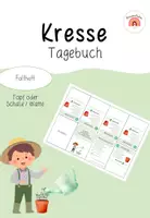 Vorschau - Arbeitsblätter - Kresse Tagebuch Faltheft / Beobachtung - Deckblatt