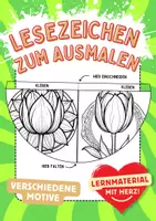 Vorschau - Arbeitsblätter - Tulpen Lesezeichen Leseecke Blumen Kunst basteln Ausmalbilder - Deckblatt